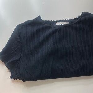 basic black nordstrom top shop slightly cropped tee